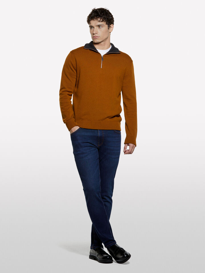 Bluejeans im Skinny Fit Style 73 - skinny fit jeans für herren - Dunkelblau | Sisley image number 1